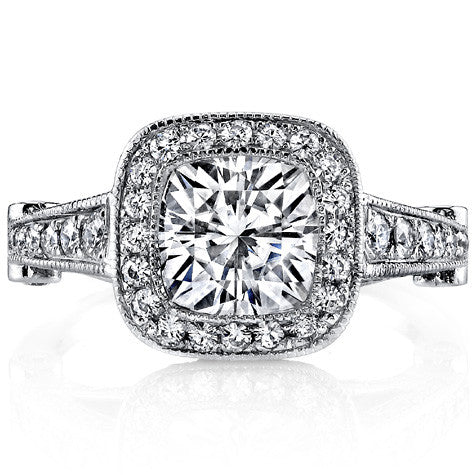 Ornate Legacy Moissanite Engagement Ring