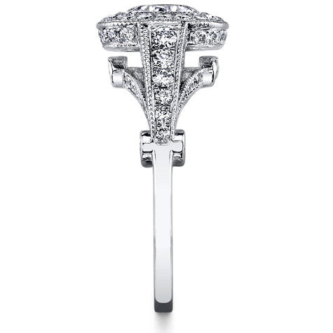 Ornate Legacy Moissanite Engagement Ring