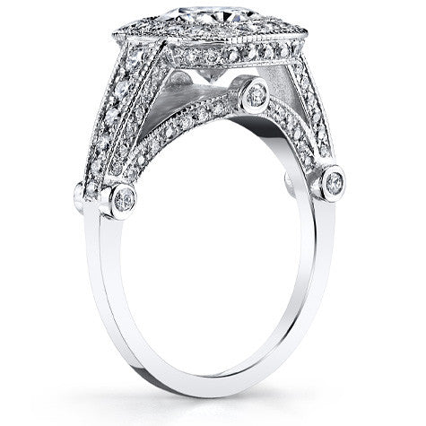 Ornate Legacy Moissanite Engagement Ring