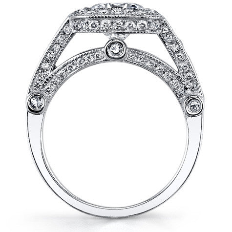 Ornate Legacy Moissanite Engagement Ring