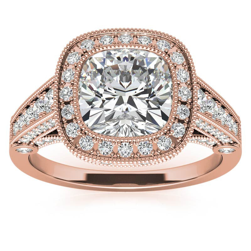Ornate Legacy Moissanite Engagement Ring