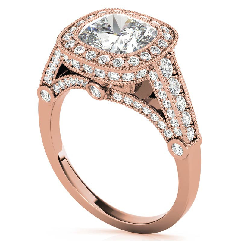 Ornate Legacy Moissanite Engagement Ring