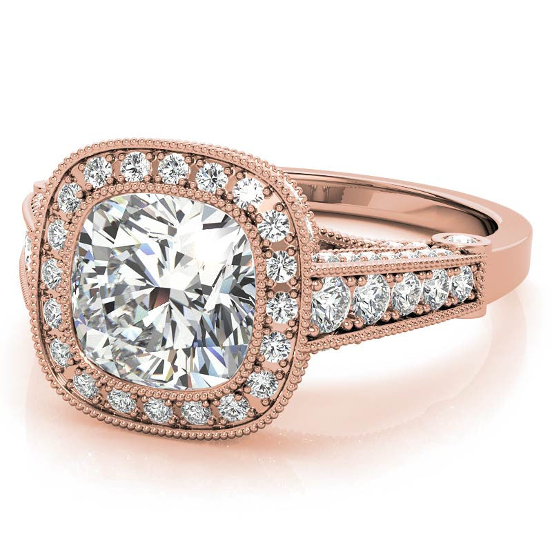 Ornate Legacy Moissanite Engagement Ring