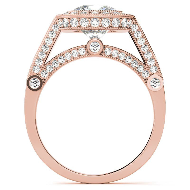 Ornate Legacy Moissanite Engagement Ring
