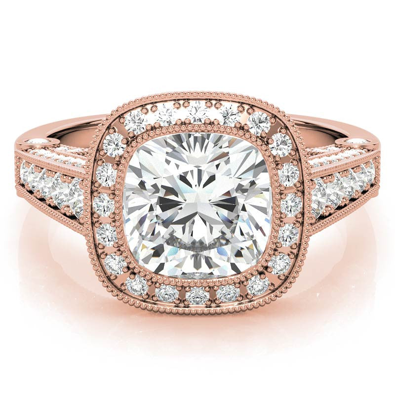Ornate Legacy Moissanite Engagement Ring