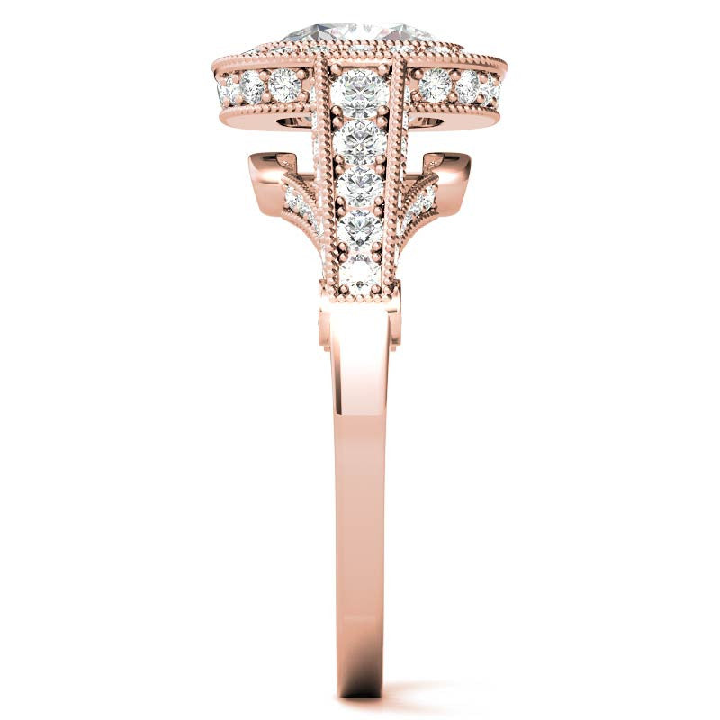 Ornate Legacy Moissanite Engagement Ring