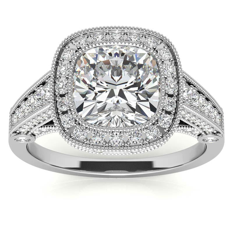 Ornate Legacy Moissanite Engagement Ring