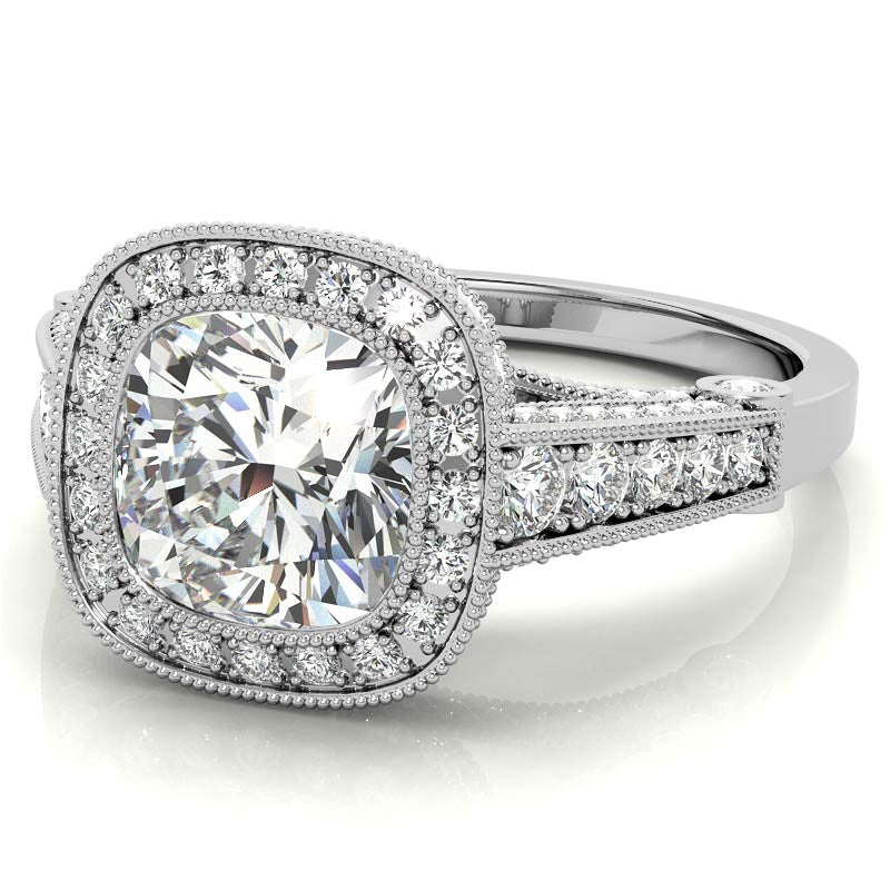 Ornate Legacy Moissanite Engagement Ring