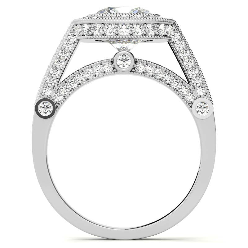 Ornate Legacy Moissanite Engagement Ring