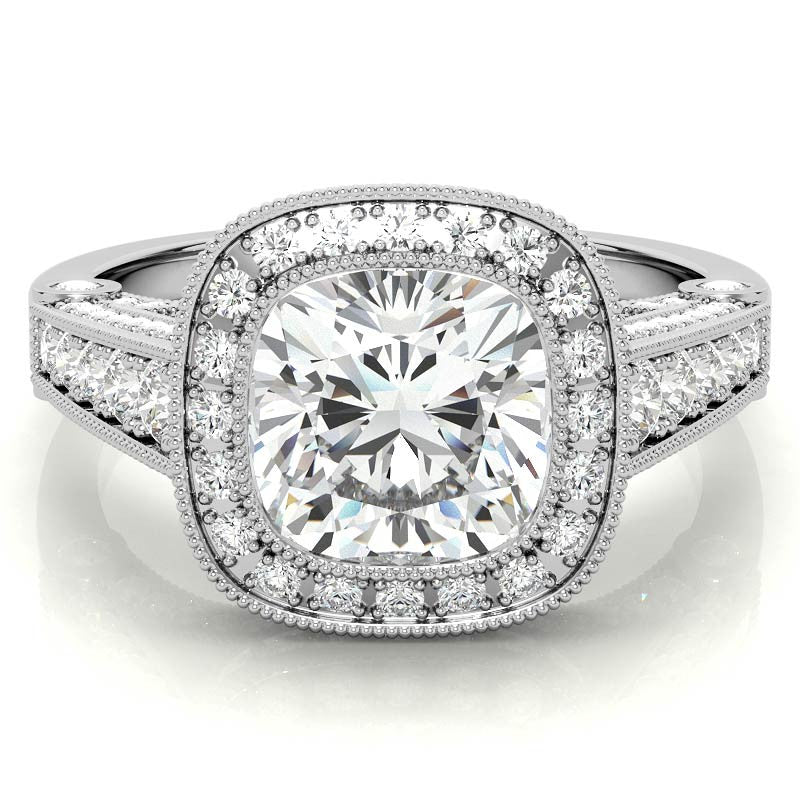 Ornate Legacy Moissanite Engagement Ring