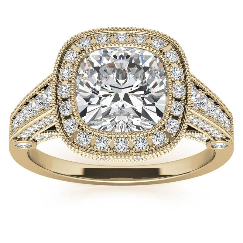 Ornate Legacy Moissanite Engagement Ring