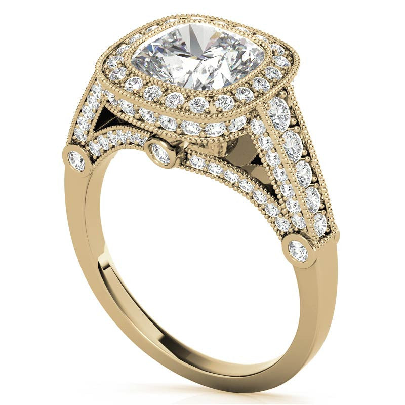 Ornate Legacy Moissanite Engagement Ring