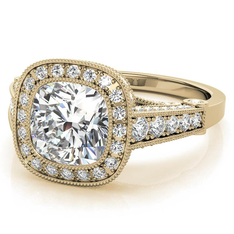 Ornate Legacy Moissanite Engagement Ring