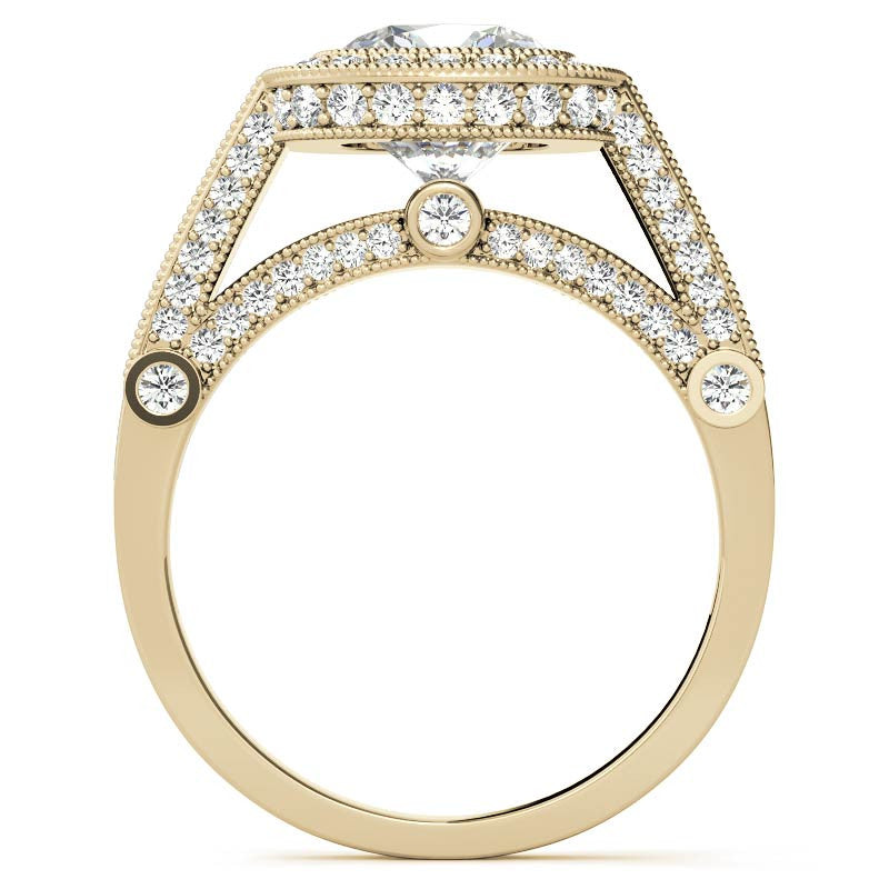 Ornate Legacy Moissanite Engagement Ring