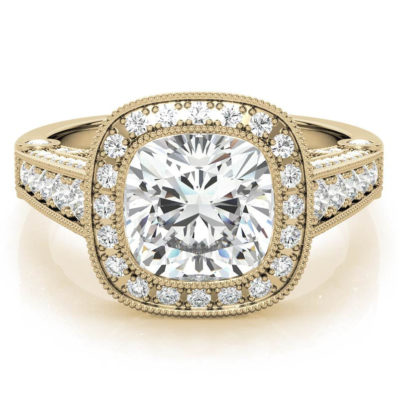 Ornate Legacy Moissanite Engagement Ring