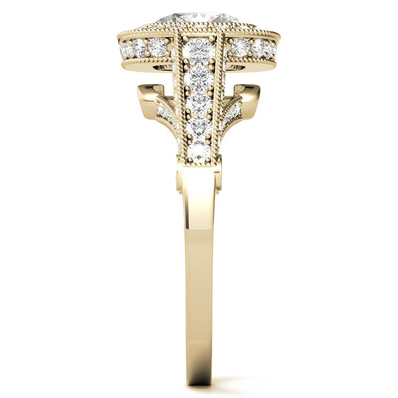 Ornate Legacy Moissanite Engagement Ring