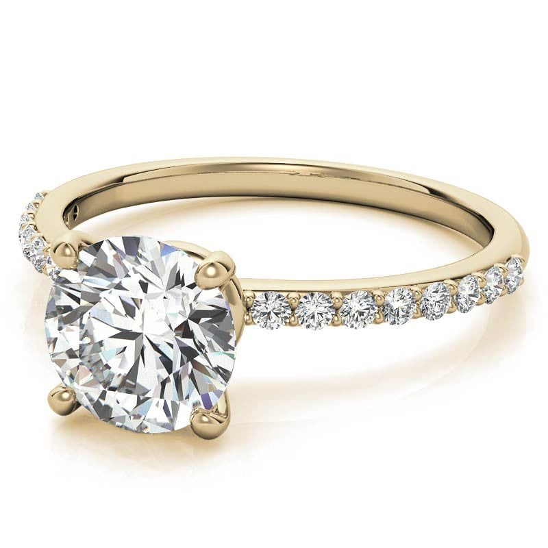 Round Brilliant Moissanite Engagement Ring