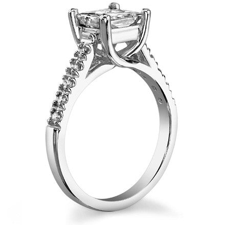 Cushion Trellis Moissanite Engagement Ring