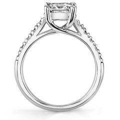 Cushion Trellis Moissanite Engagement Ring