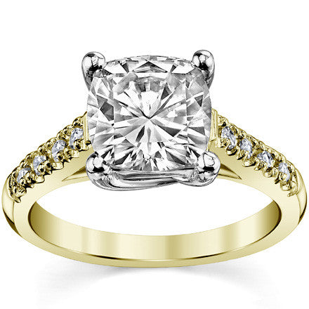 Cushion Trellis Moissanite Engagement Ring