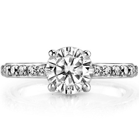 Round Designer Inspired Moissanite Engagement Ring