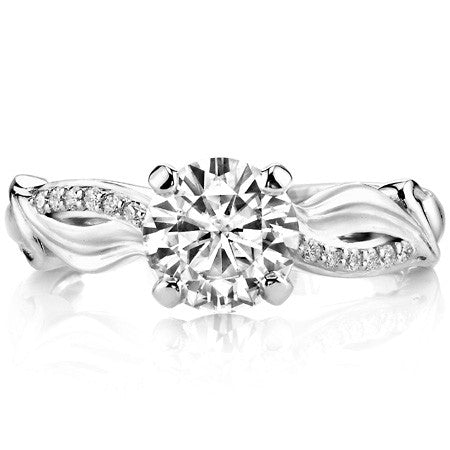 Round Designer Inspired Moissanite Engagement Ring