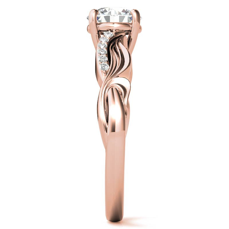 Round Designer Inspired Moissanite Engagement Ring