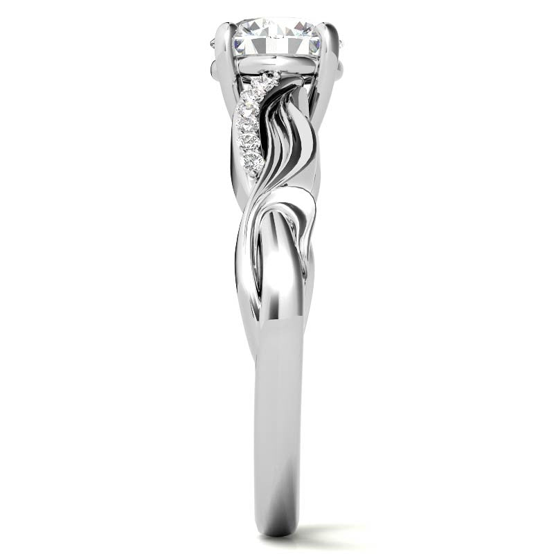 Round Designer Inspired Moissanite Engagement Ring