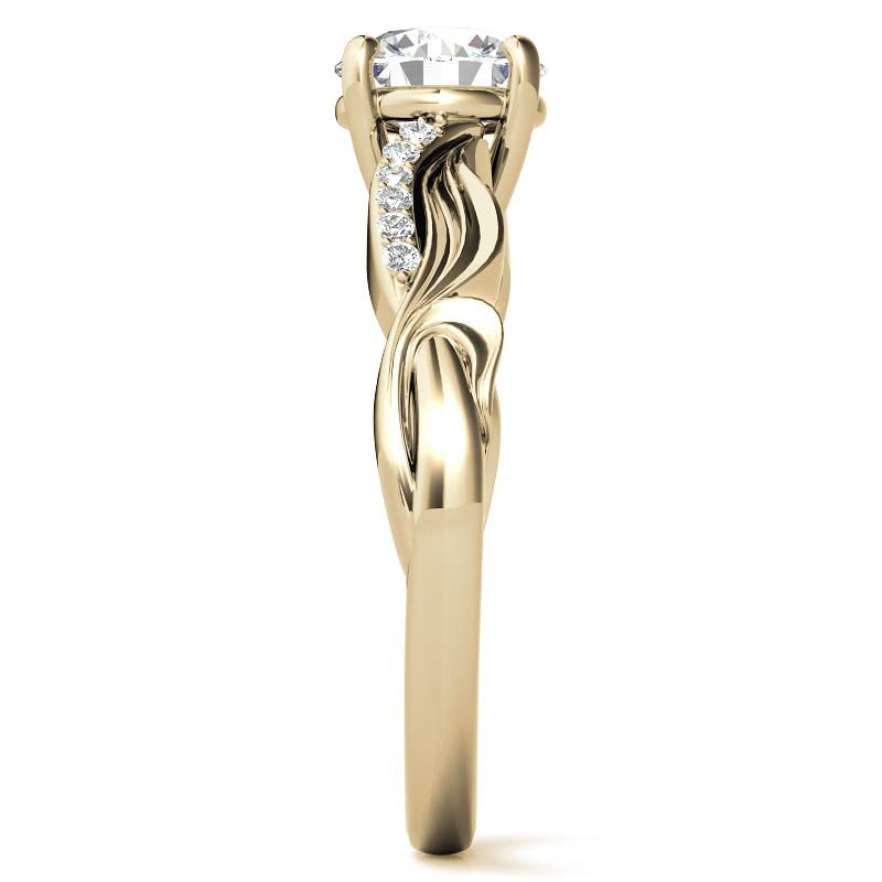 Round Designer Inspired Moissanite Engagement Ring