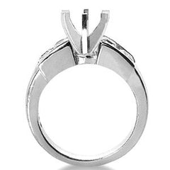 Round Brilliant Moissanite Designer Inspired Engagement Ring, 0.48ct