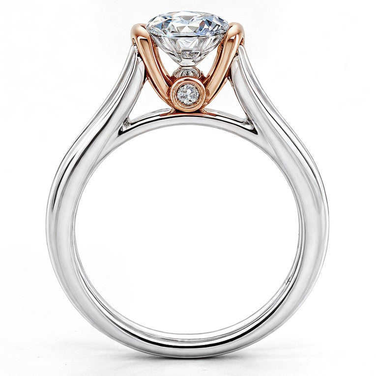 Semi-Bezel Ring with Surprise Diamond