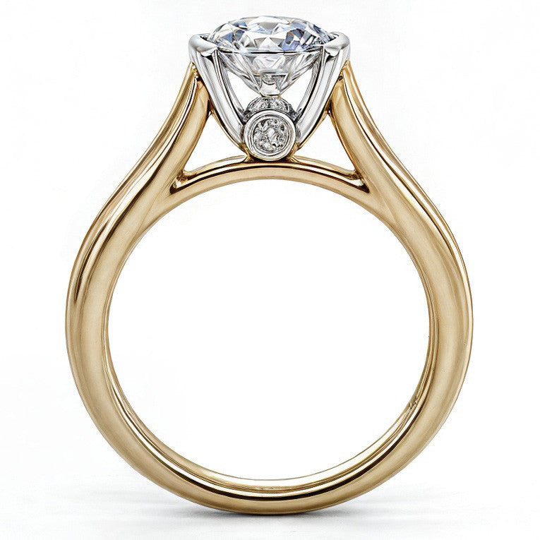 Semi-Bezel Ring with Surprise Diamond
