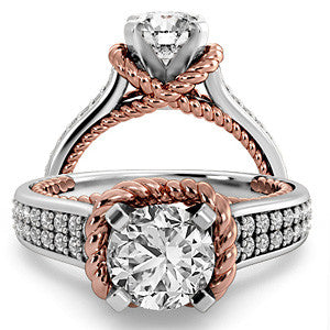 Woven Cathedral Engagement Ring