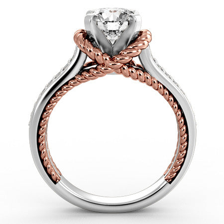 Woven Cathedral Engagement Ring