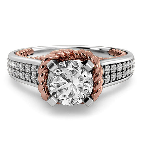 Woven Cathedral Engagement Ring