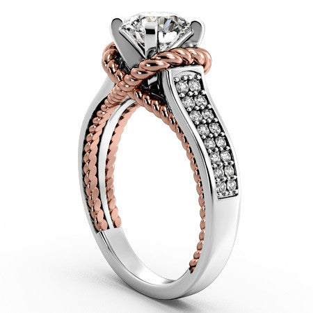 Woven Cathedral Engagement Ring