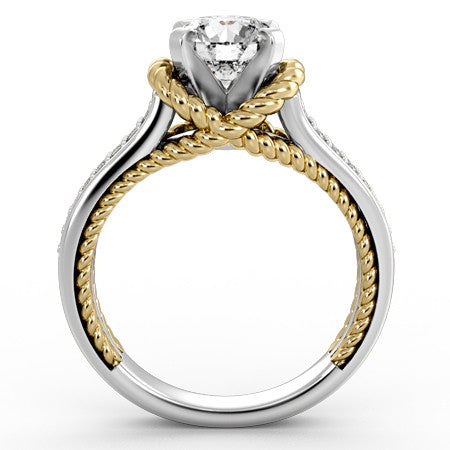 Woven Cathedral Engagement Ring