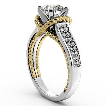 Woven Cathedral Engagement Ring
