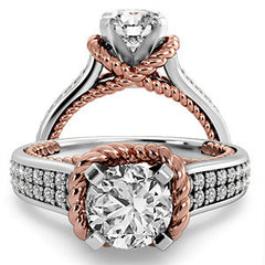 Woven Cathedral Engagement Ring