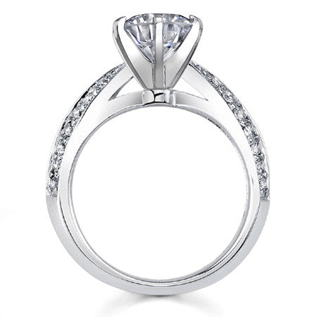 Round Brilliant Moissanite Engagement Ring Setting