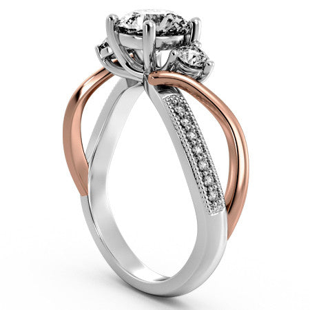 Round Split Shank Engagement Ring