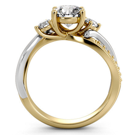 Round Split Shank Engagement Ring