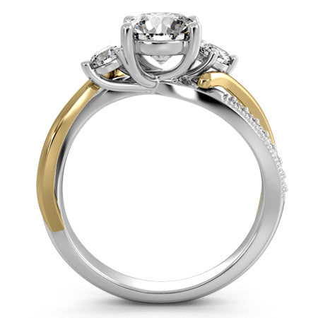 Round Split Shank Engagement Ring