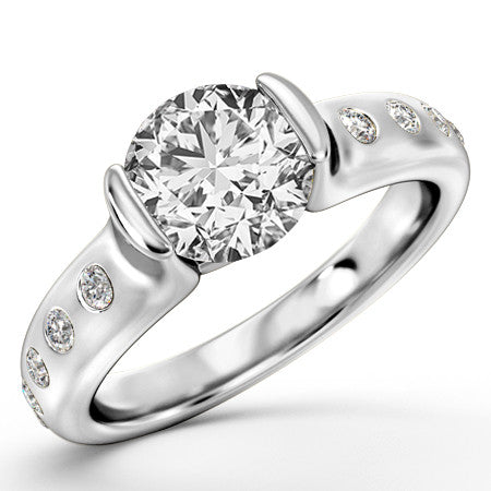 Modern Bezel Engagement Ring