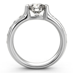Modern Bezel Engagement Ring