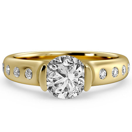 Modern Bezel Engagement Ring