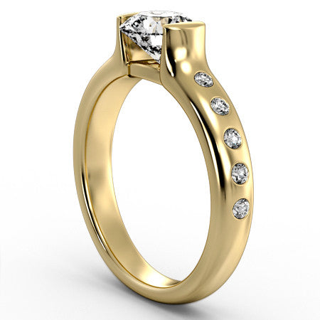 Modern Bezel Engagement Ring