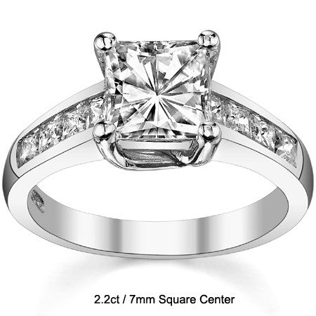 Princess Trellis Moissanite Engagement Ring