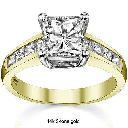 Princess Trellis Moissanite Engagement Ring