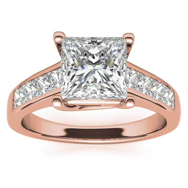 Princess Trellis Moissanite Engagement Ring